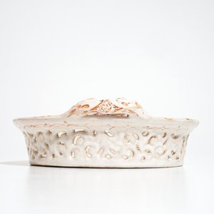 A reticulated polychrome Brussels faience “La Haie Fleurie” basket on stand, 18th C. — 照片 6