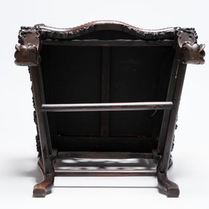A richly carved Chinese hongmu 'dragon' armchair, Canton, 19th C. — 照片 7