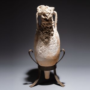 A Roman pottery fish oil or wine transport amphora with marine encrustation, South of Spain, 1st C. B.C./1st C. — foto 3
