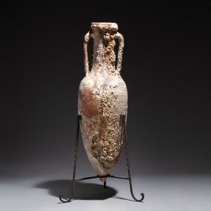 A Roman pottery fish oil or wine transport amphora with marine encrustation, South of Spain, 1st C. B.C./1st C. — foto 1
