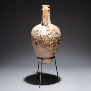 A Roman pottery wine transport amphora with marine encrustation, Northern Adriatic region, 1st C. B.C./3rd C. — photo 2