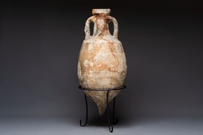 A Roman salt fish amphora and cover, Spain, 2nd/3rd C.