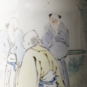 A round Chinese qianjiang cai hat stand, 19/20th C. — 照片 19