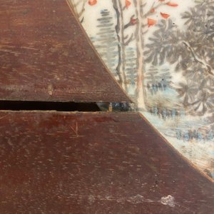 A round Chinese qianjiang cai 'landscape' plaque, signed Wang Shao Wei, 19th C. — 照片 16
