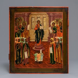 A Russian feast icon: Christ in the temple, 18/19th C. — photo 1