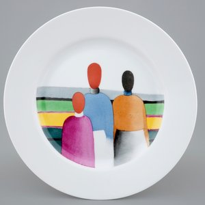 A Russian suprematism plate, Lomonosov Imperial Porcelain Factory, after Malevich — photo 1