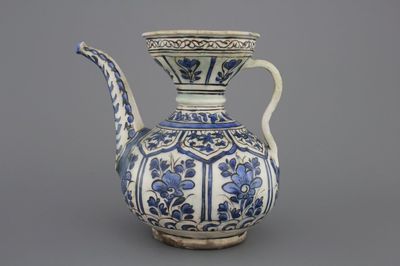 A Safavid blue and white jug in Chinese Ming style, Iran, 17th C.