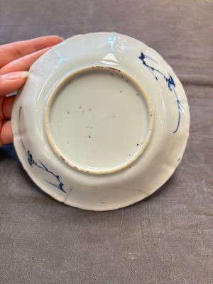 A set of 11 Chinese blue and white cups and saucers with riverscape design, Kangxi — photo 14