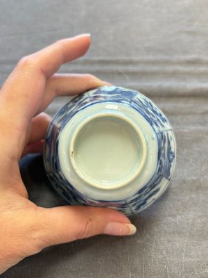 A set of 11 Chinese blue and white cups and saucers with riverscape design, Kangxi — photo 46