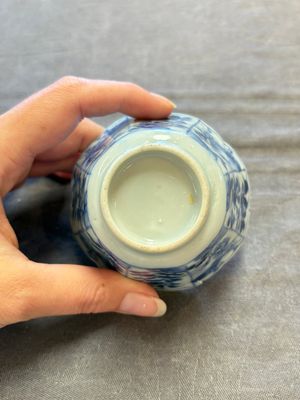 A set of 11 Chinese blue and white cups and saucers with riverscape design, Kangxi — photo 76