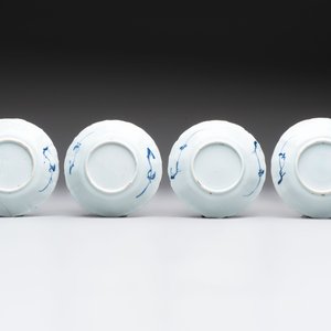 A set of 11 Chinese blue and white cups and saucers with riverscape design, Kangxi — photo 5