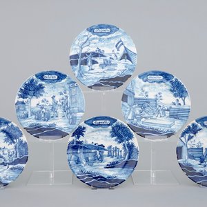A set of 12 blue and white Dutch Delft month plates, 19th C. — photo 4