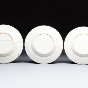 A set of 12 blue and white Dutch Delft 'Proverb' plates, 18th C. — photo 3