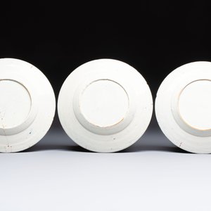 A set of 12 blue and white Dutch Delft 'Proverb' plates, 18th C. — photo 5