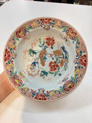 A set of 12 Chinese famille rose plates with squirrels among grapes and peonies, Qianlong — photo 11