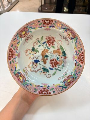 A set of 12 Chinese famille rose plates with squirrels among grapes and peonies, Qianlong — photo 21