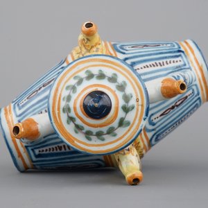 A set of 3 barrel-shaped spill or puzzle jugs, Talavera, Spain, ca. 1820 — 照片 21