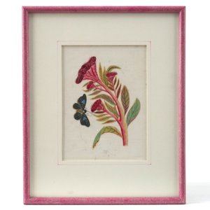 A set of 3 Chinese Canton rice paper paintings, 18/19th C. — photo 3
