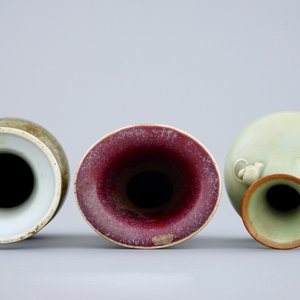 A set of 3 Chinese monochrome vases, 19th C. — 照片 5
