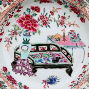 A set of 3 fine Chinese plates, Kangxi, Yongzheng and Qianlong, 18th C. — photo 5