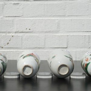 A set of 4 Chinese famille verte wine cups, Kangxi, ca. 1700 — 照片 12