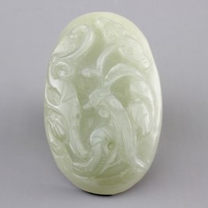 A set of 4 pale celadon jade carvings, 19/20th C. — foto 6