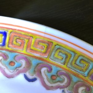 A set of 4 unusual Chinese famille rose plates, 19th C. — photo 4