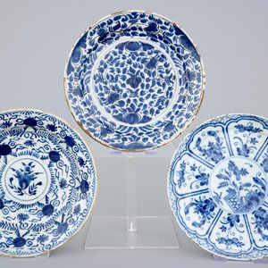 A set of 5 Dutch Delft blue and white plates, 18th C. — 照片 2