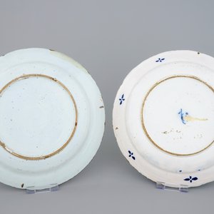 A set of 5 Dutch Delft blue and white plates, 18th C. — 照片 5