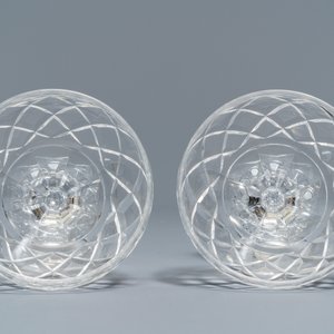 A set of 50 Val-Saint-Lambert crystal glasses, 20th C. — 照片 11