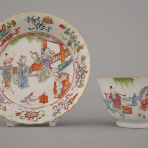A set of 6 Chinese cups and saucers, Tongzhi mark and period, 19th C. — photo 26