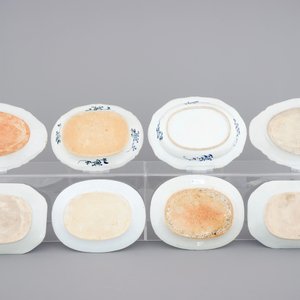 A set of 8 oval and rectangular blue and white Chinese porcelain dishes, 18th C. — photo 2
