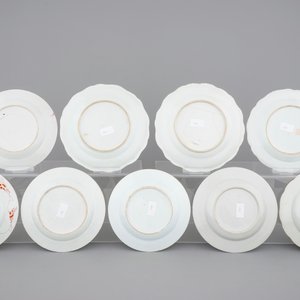 A set of 9 famille rose export porcelain plates, Qianlong, 18th C. — photo 2