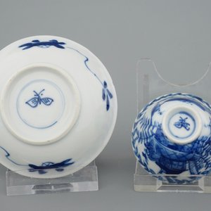 A set of eight Chinese blue and white miniature cups and saucers, Kangxi — 照片 3