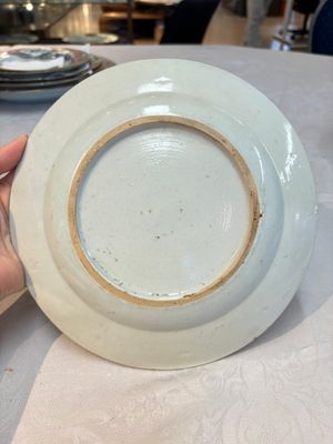 A set of five Chinese famille rose 'floral scroll painting' plates and three dishes, Qianlong — photo 13