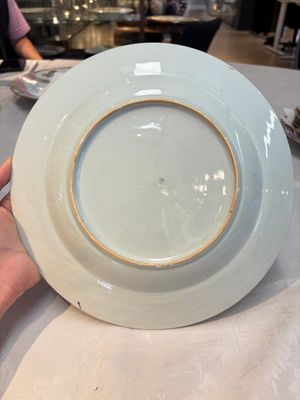 A set of five Chinese famille rose 'floral scroll painting' plates and three dishes, Qianlong — photo 4