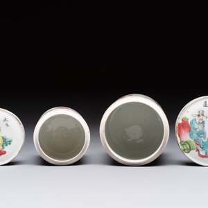 A set of five Chinese famille rose 'Wu Shuang Pu' nesting boxes and covers, 19th C. — foto 7