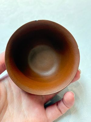 A set of five Chinese Yixing stoneware cups with floral design, Kangxi — photo 23