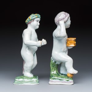 A set of four Brussels faience allegorical figures of the four seasons — 照片 5