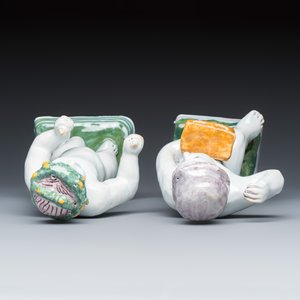 A set of four Brussels faience allegorical figures of the four seasons — 照片 6