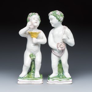 A set of four Brussels faience allegorical figures of the four seasons — 照片 8