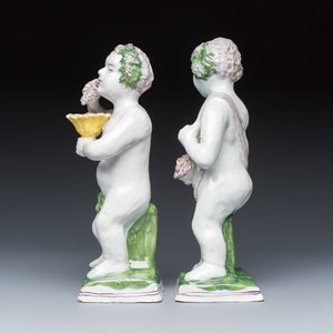 A set of four Brussels faience allegorical figures of the four seasons — 照片 9