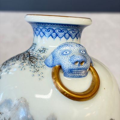 A set of four Chinese famille rose 'Yu Qiao Geng Du 漁樵耕讀' vases — photo 6