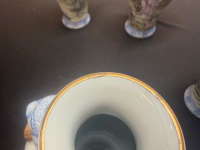 A set of four Chinese famille rose 'Yu Qiao Geng Du 漁樵耕讀' vases — photo 58