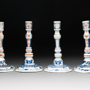 A set of four Chinese Imari-style candlesticks, 18th C. — photo 3