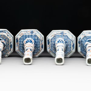 A set of four Chinese Imari-style candlesticks, 18th C. — photo 6