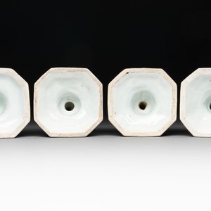 A set of four Chinese Imari-style candlesticks, 18th C. — photo 7