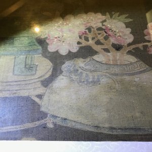 A set of four Chinese paintings of antiquities and flowers, framed, 19th C. — 照片 29
