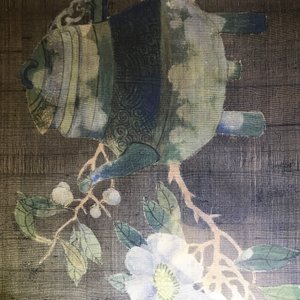 A set of four Chinese paintings of antiquities and flowers, framed, 19th C. — 照片 9