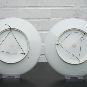 A set of four Chinese Republic winter landscape plates, 20th C. — 照片 5